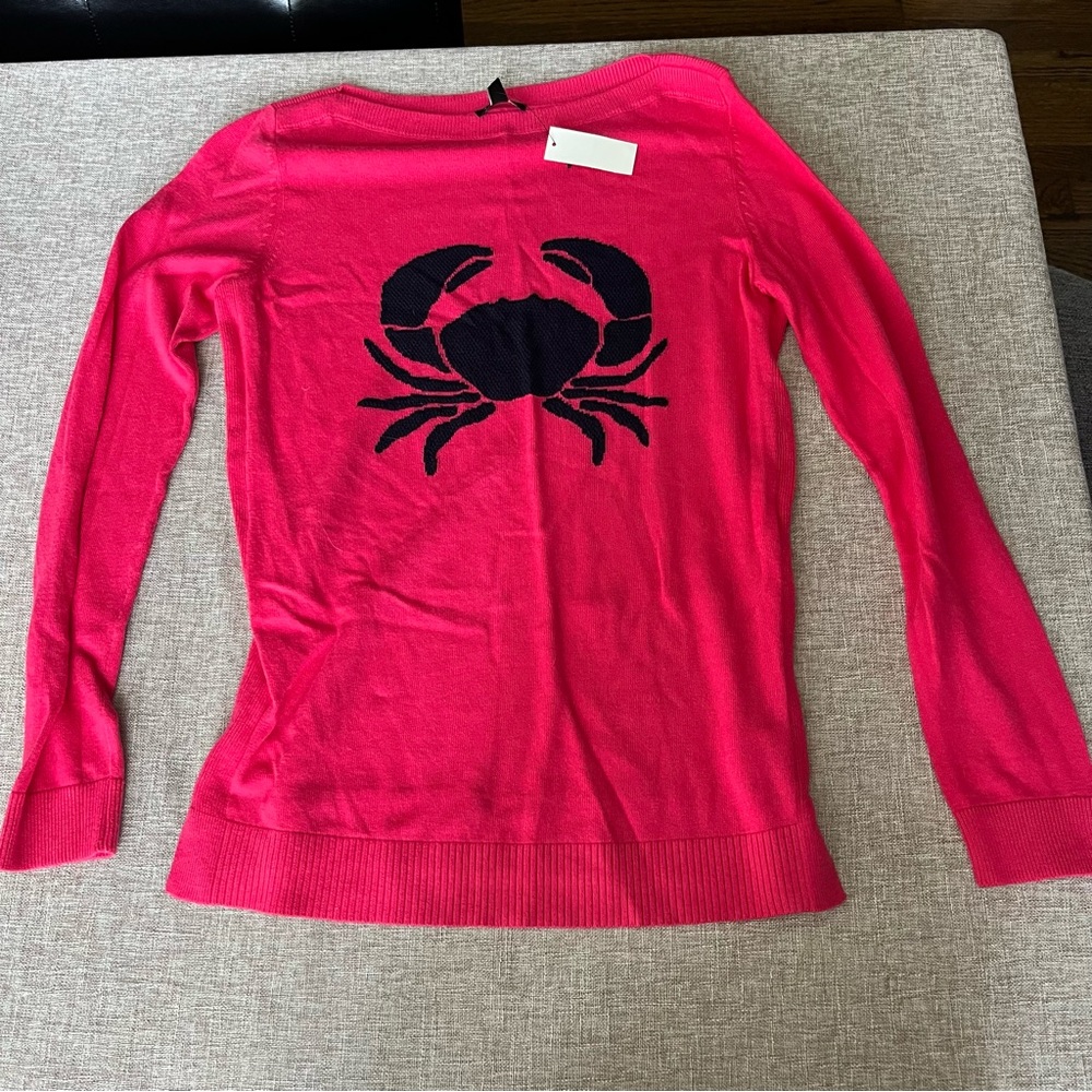 Talbots Pink Crab Sweater